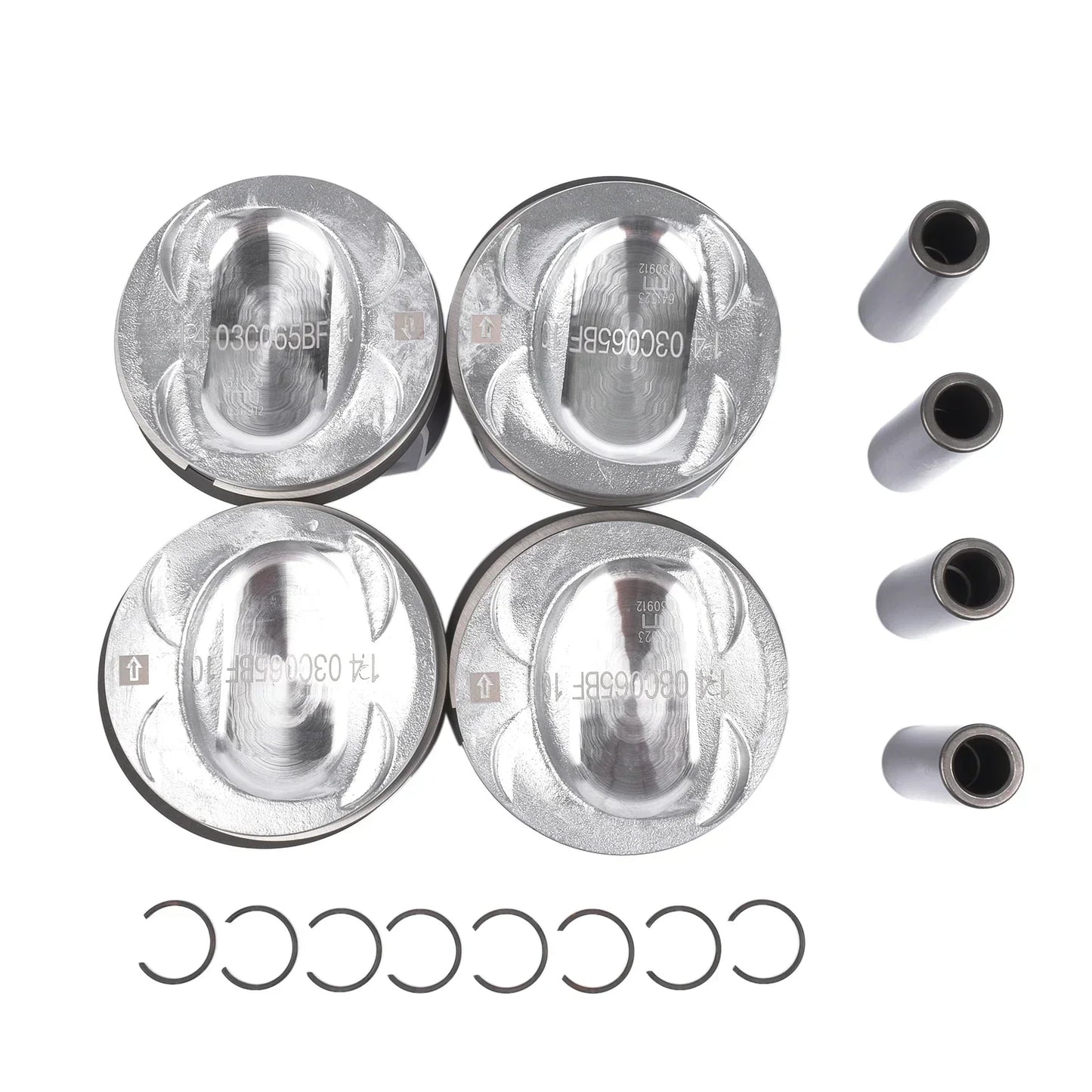 AP01 4st Kolvar Kit För Audi A1 VW Golf Passat Eos Polo Bettle Seat Skoda 1.4 TSI