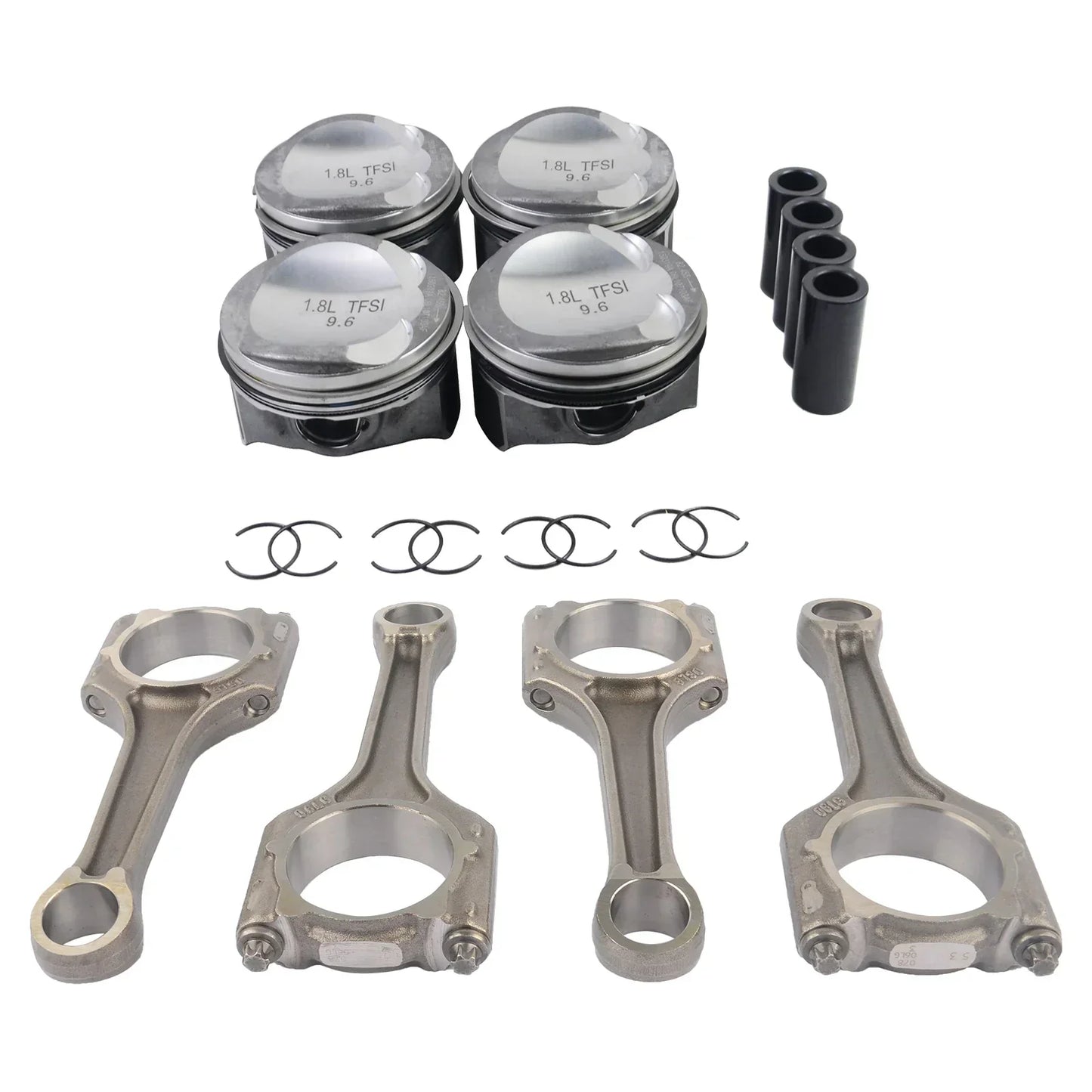 AP01 4x Kolben 4x Pleuel Ø 23mm Für VW Passat Audi A4 A3 TT Skoda Seat 1.8 TSI