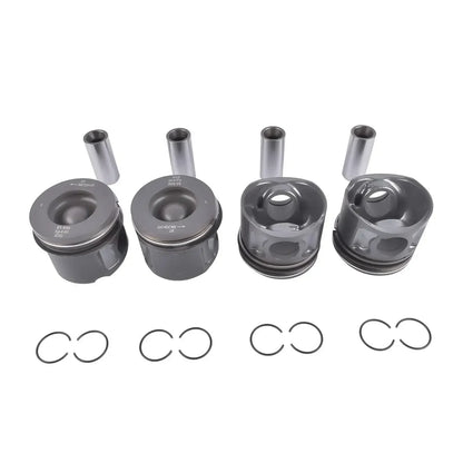 Zestaw czterech metalowych tłoków ap03 4 tłoków z pierścieniami do peugeot fiat ford 2.2 tdci p22dte 86 mm
