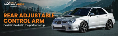 Zestaw 6 regulowanych wahaczy tylnych Subaru Impreza WRX STI 1993–2007