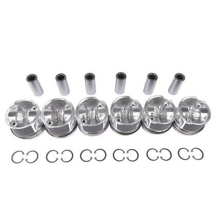 Zestaw 6 chromowanych tłoków do silniki tdi audi vw 3.0 tdi o średnicy tłoka zgodnej z numery oem oe 059107065