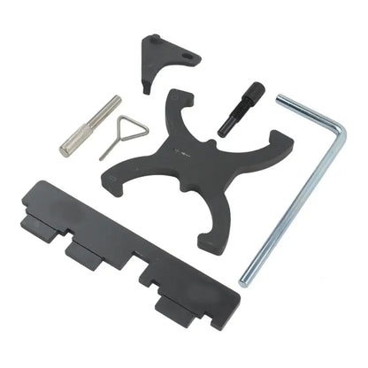 Czarny plastikowy zestaw narzędzi do ustawiania rozrządu ap03 z metalowymi elementami do ford fiesta focus i volvo 1.6 ecoboost