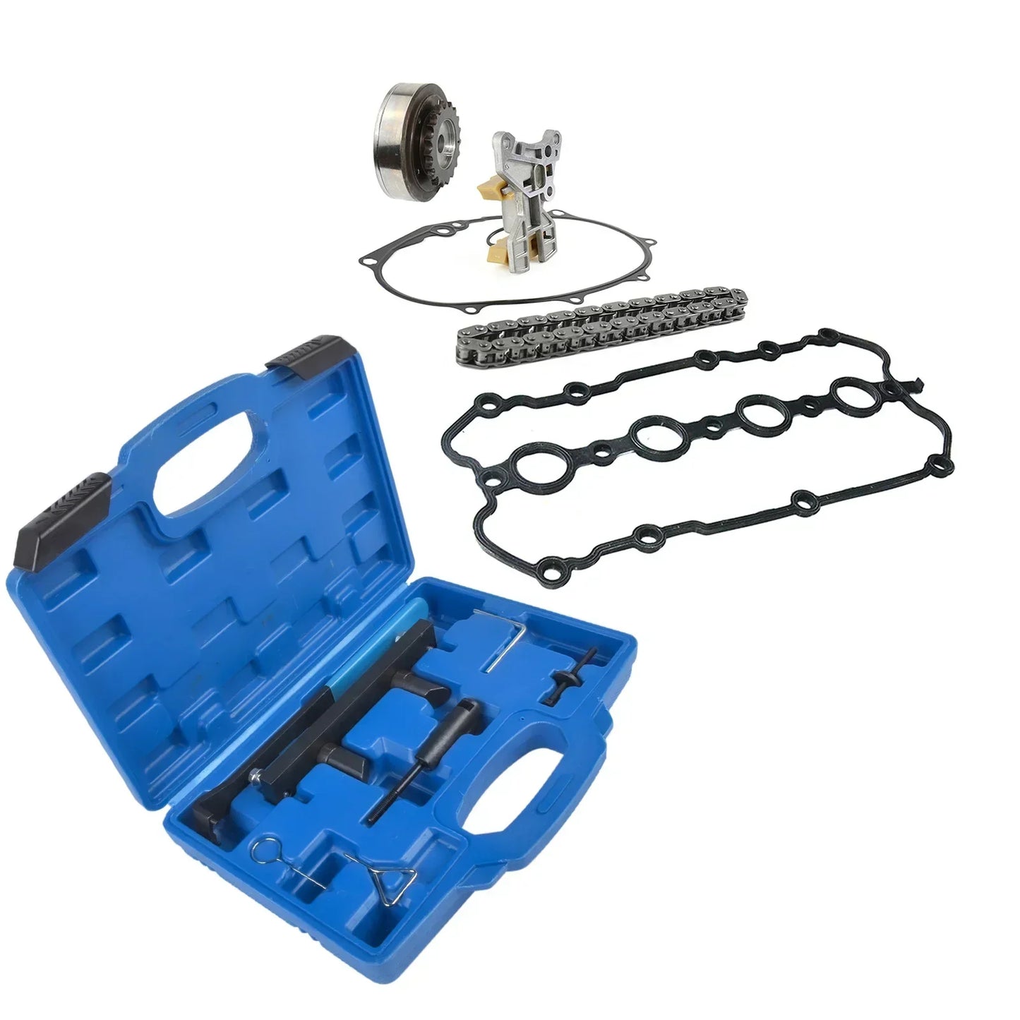 AP01 outil de synchronisation d'arbre à cames  &  chaîne de came  &  Kit tendeur pour Audi A3 VW Golf Seat Leon Skoda Octavia 2.0 FSI