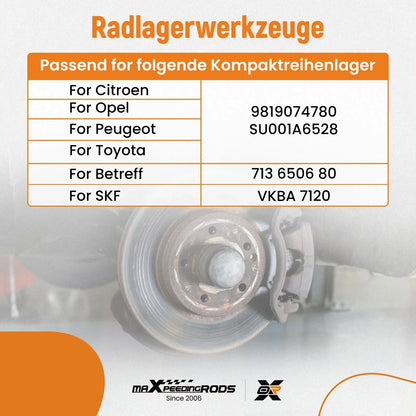 Kit zum Ausbau des Hinterradlagers für Citroën Jumpy III und Vivaro C