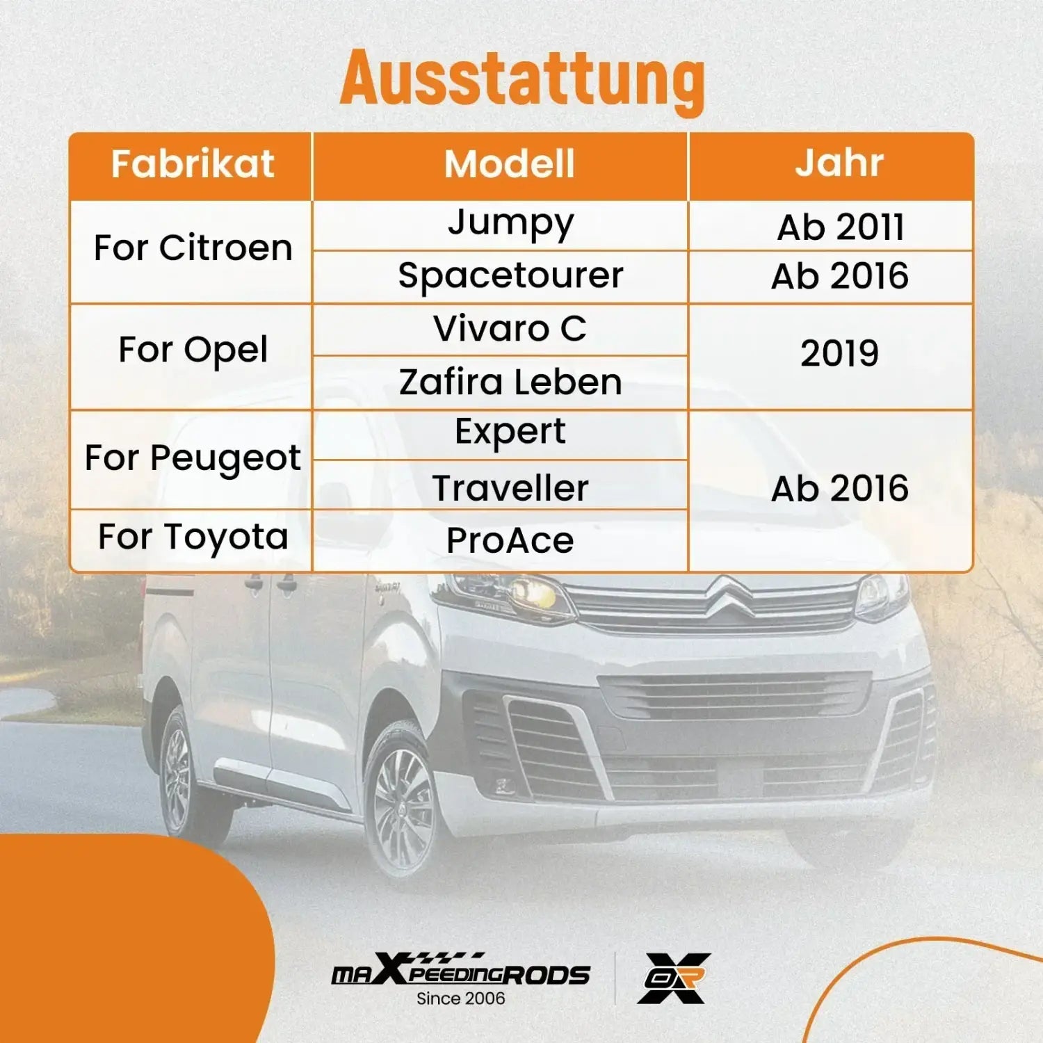 Zestaw do demontażu tylnego łożyska koła Citroën Jumpy III i Vivaro C – zdjęcie produktu