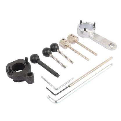 Czarno-srebrny metalowy zestaw narzędzi t10060a do regulacji wałków rozrządu dla vw audi engine adjustment tool