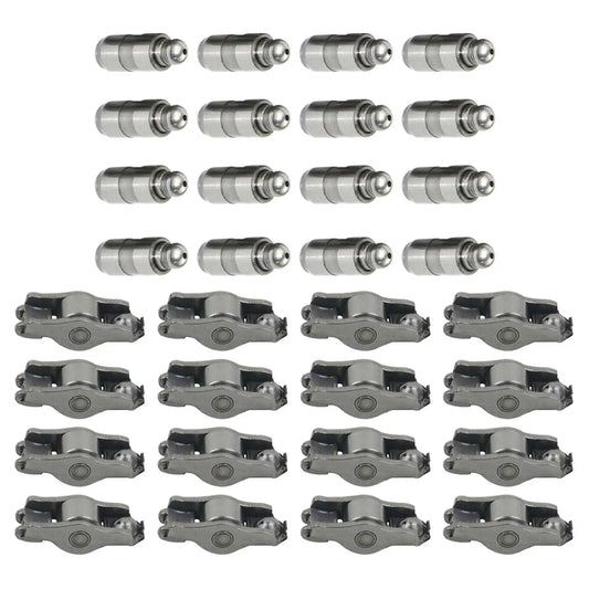 Zestaw 24 chromowanych dźwigni zaworowych i popychaczy hydraulicznych do 16v seat skoda octavia i 16v skoda