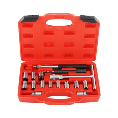 Jeu de fraises pour sièges d'injecteur diesel, 17 pcs.