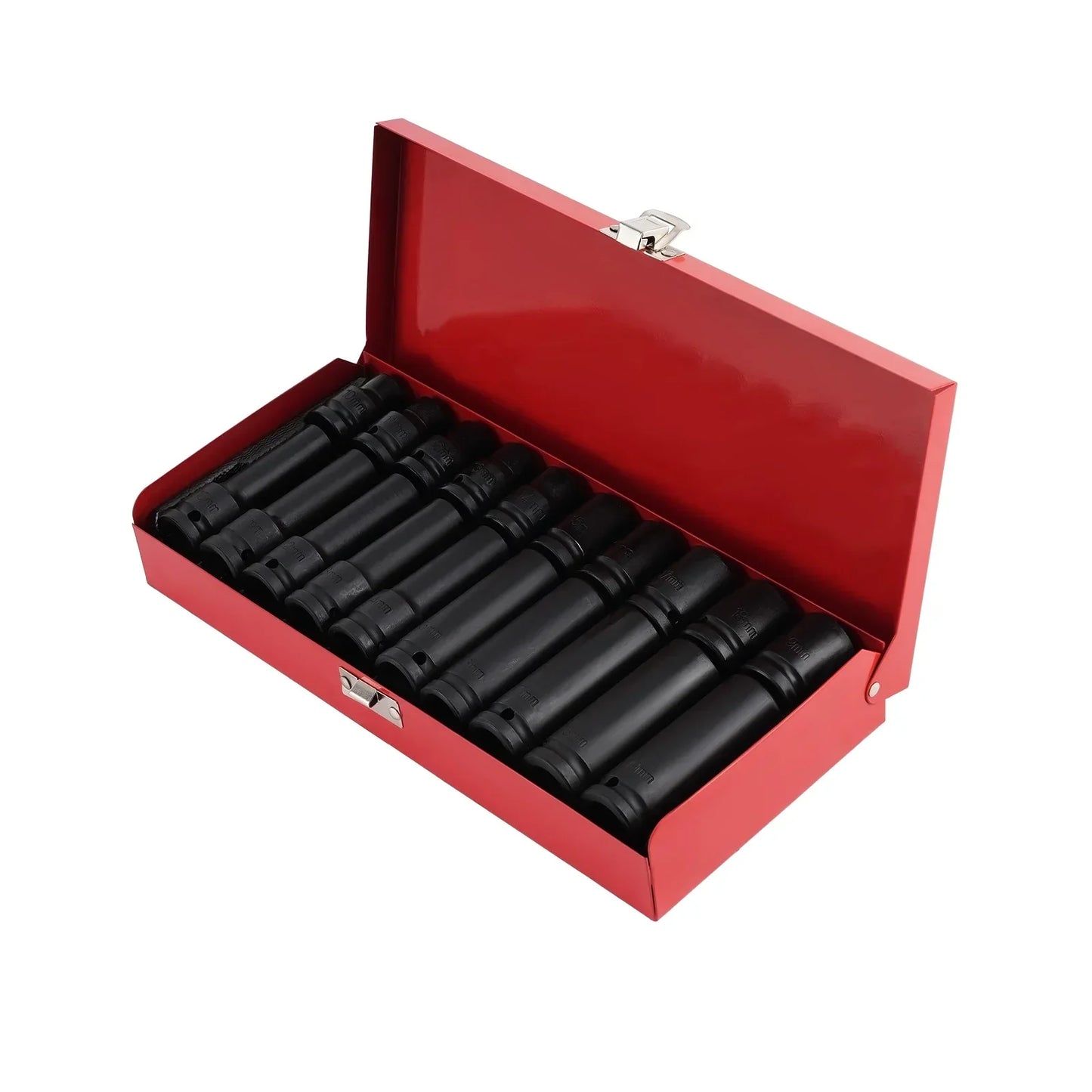 20 Pieces 1/2-Inch Drive Deep Impact Socket Set Axle Hub Nut 6-Point Metric SAE