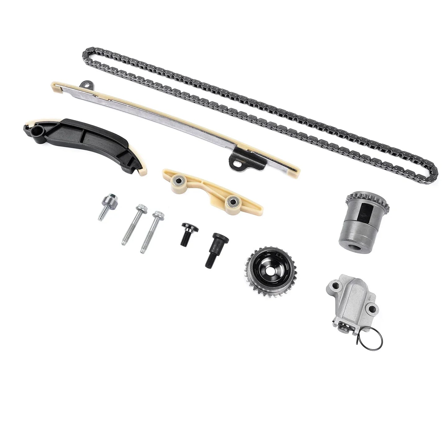 Metaliczny szary zestaw łańcucha rozrządu ap01 do lancia ypsilon 1.0l mild hybrid ayd1b fiata 500 panda 500 c