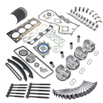 AP01 Engine Timing Chain Kit Pistons Set For Audi VW Seat Skoda 1.4 TFSI CAVA CAVB 036109611K 036109611AE
