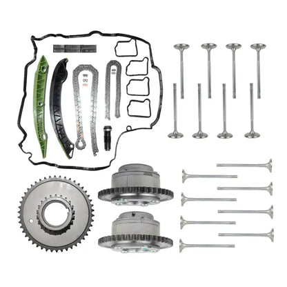 Zestaw Łańcucha Rozrządu oraz Zaworów i Regulatora Wału dla Mercedes W204 W212 M271