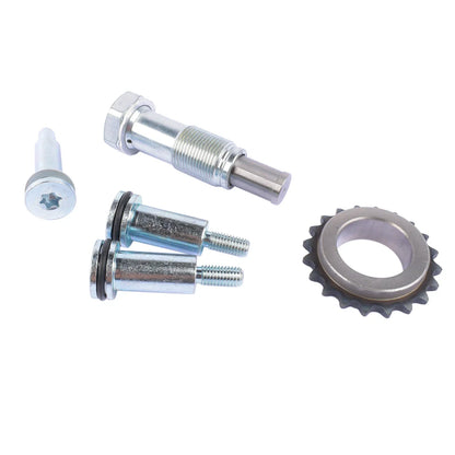 Srebrny metaliczny zestaw łożyska główki ramy z gwintowanymi śrubami do mini cooper r55 r56 r57 i bmw f20 f21 f30