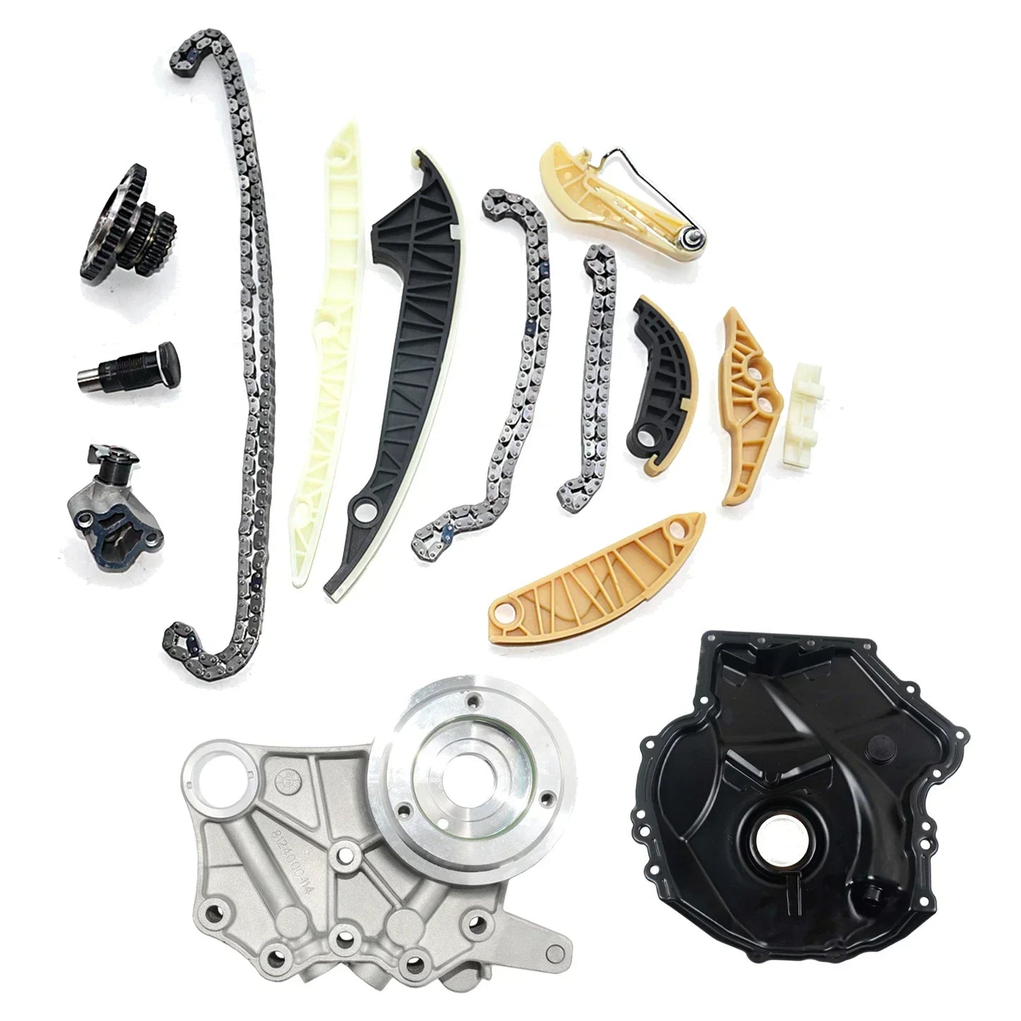 Kit de chaîne de distribution AP01 + couvercle moteur + Kit solénoïde pour VW GTI EOS CC Audi Q5 TT 2.0T 1.8L 06H109469AD 06H109509Q