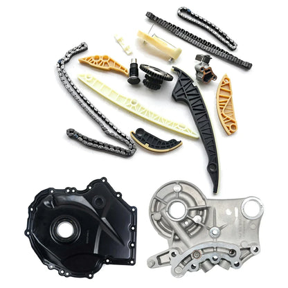 Kit de chaîne de distribution AP01 + couvercle moteur + Kit solénoïde pour VW GTI EOS CC Audi Q5 TT 2.0T 1.8L 06H109469AD 06H109509Q