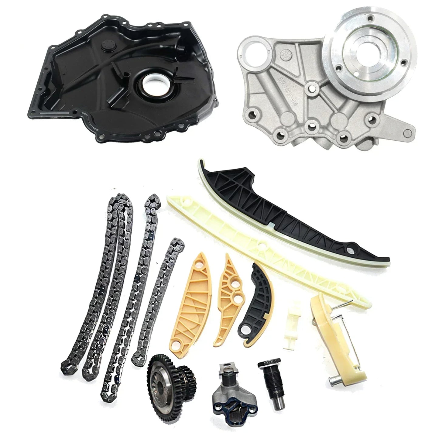 Kit de chaîne de distribution AP01 + couvercle moteur + Kit solénoïde pour VW GTI EOS CC Audi Q5 TT 2.0T 1.8L 06H109469AD 06H109509Q