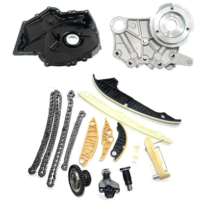Kit de chaîne de distribution AP01 + couvercle moteur + Kit solénoïde pour VW GTI EOS CC Audi Q5 TT 2.0T 1.8L 06H109469AD 06H109509Q