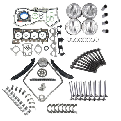 AP01 Motorsteuerkettensatz Kolbensatz für Audi VW Seat Skoda 1.4 TFSI CAVA CAVB 036109611K 036109611AE