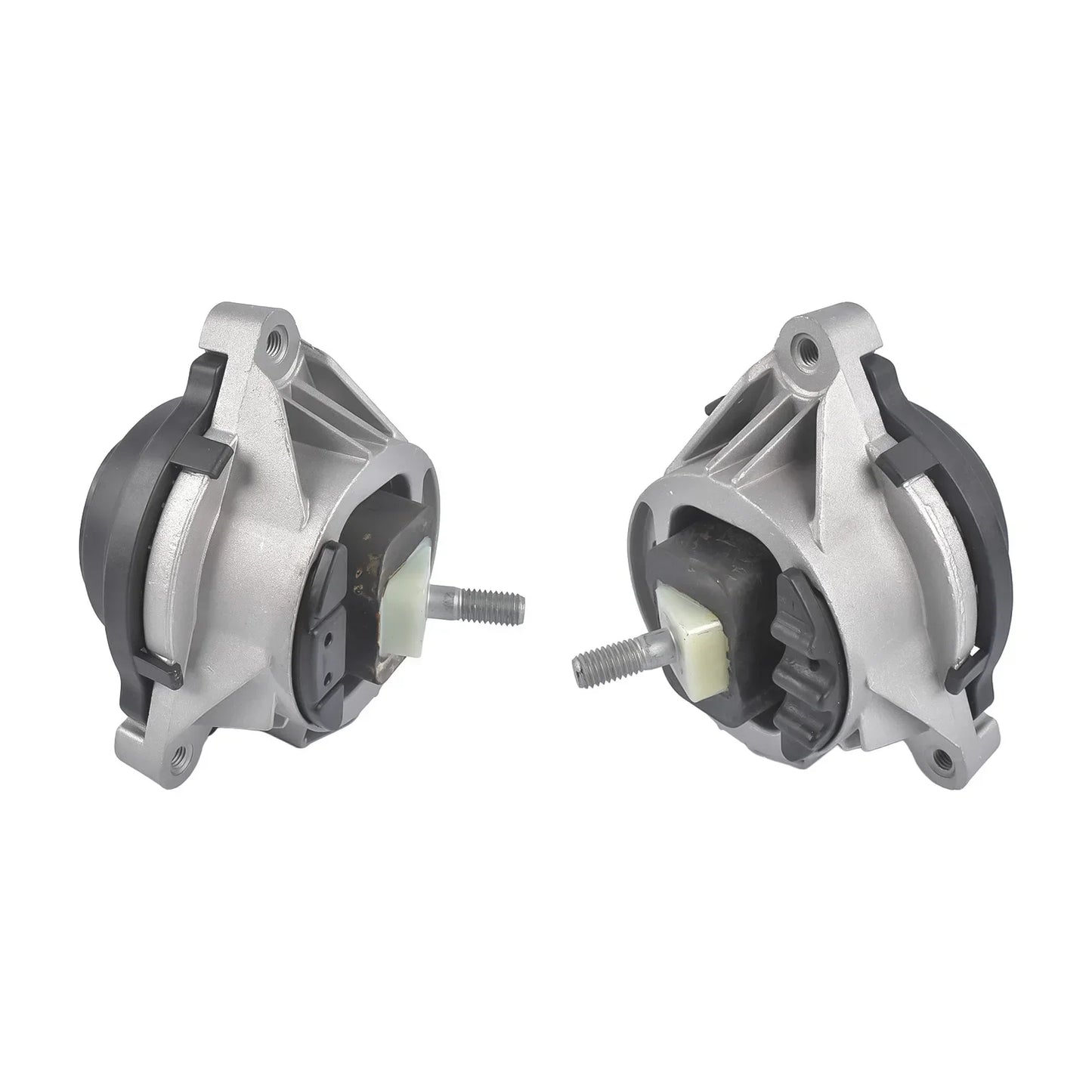 Silver i czarny hydro engine mount z gwintowaną śrubą do zestawu uchwytów silnika do bmw serii 1 2 3 4