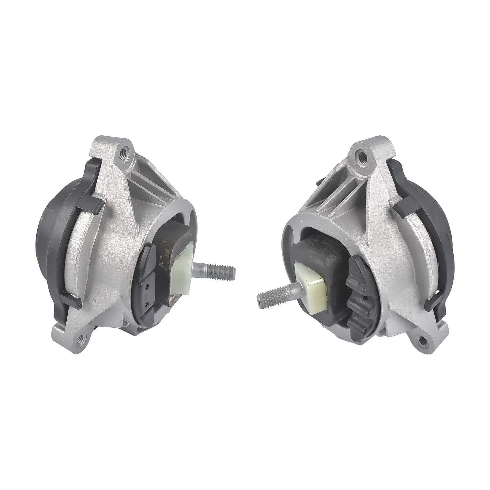 Silver i czarny hydro engine mount z gwintowaną śrubą do zestawu uchwytów silnika do bmw serii 1 2 3 4