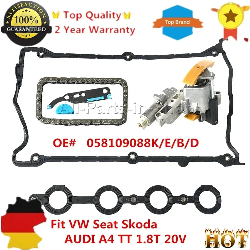 AP01 Knastaksel Timerkædestrammer MAGNETPAKNING Sæt Til VW Skoda Audi A4 A6 TT 1.8T 20V S3 058109088K 058109088E058109088D