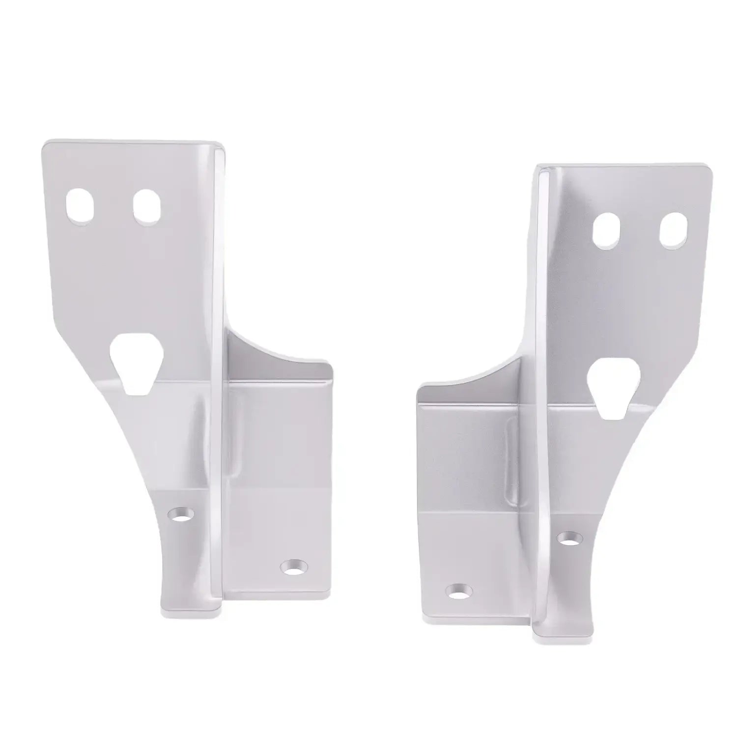 Para srebrnych metalowych uchwytów do ramion kontrolnych 4,5 cala z punktami mocowania do jeep xj cherokee