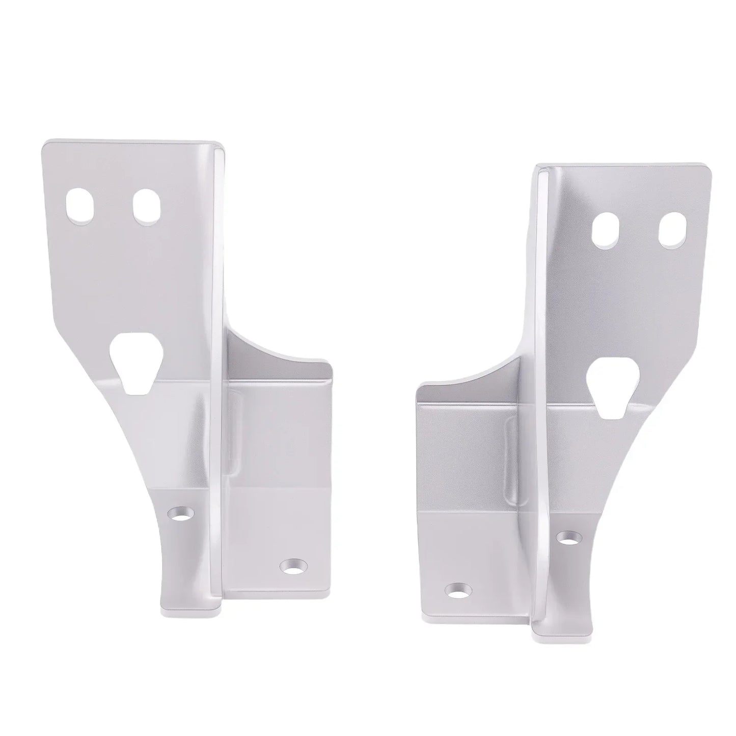 Para srebrnych metalowych uchwytów do ramion kontrolnych 4,5 cala z punktami mocowania do jeep xj cherokee