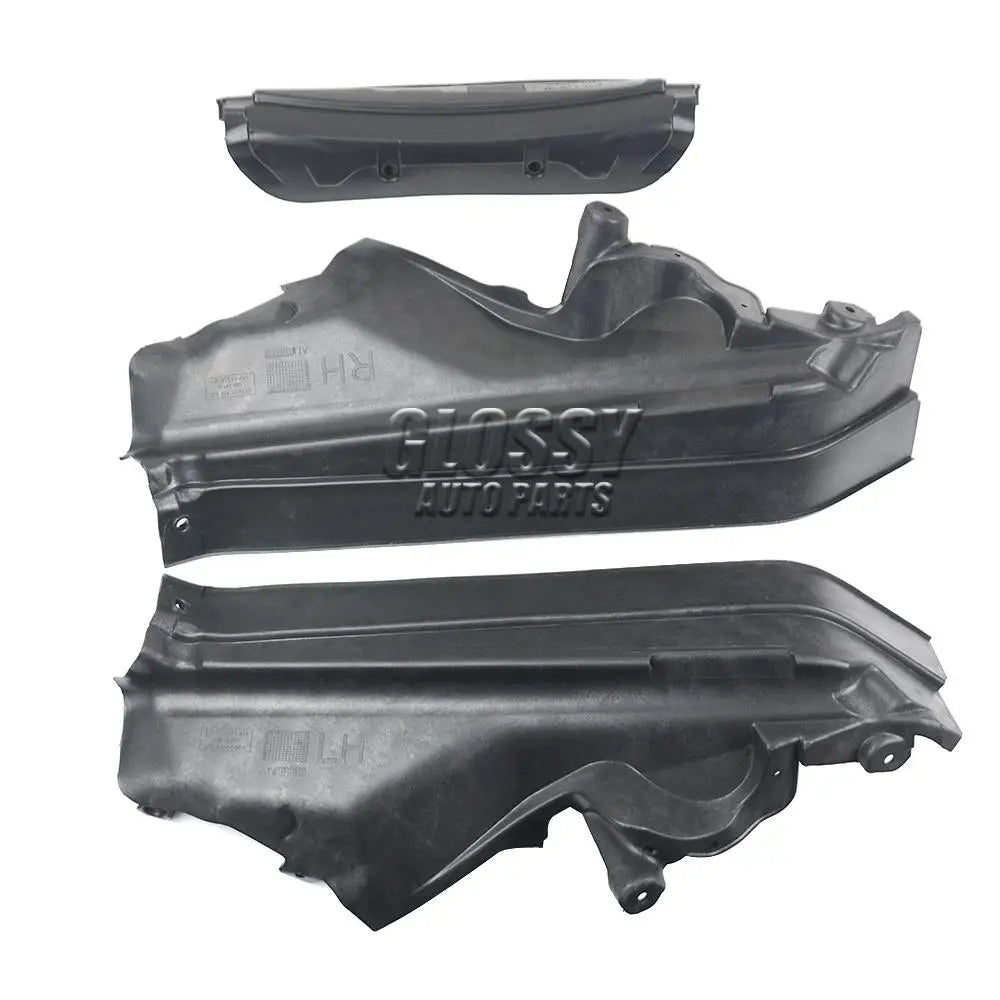 Czarne plastikowe panele przegrody silnika do bmw x5 x6 e70 e71 e72 zestaw 3 sztuk
