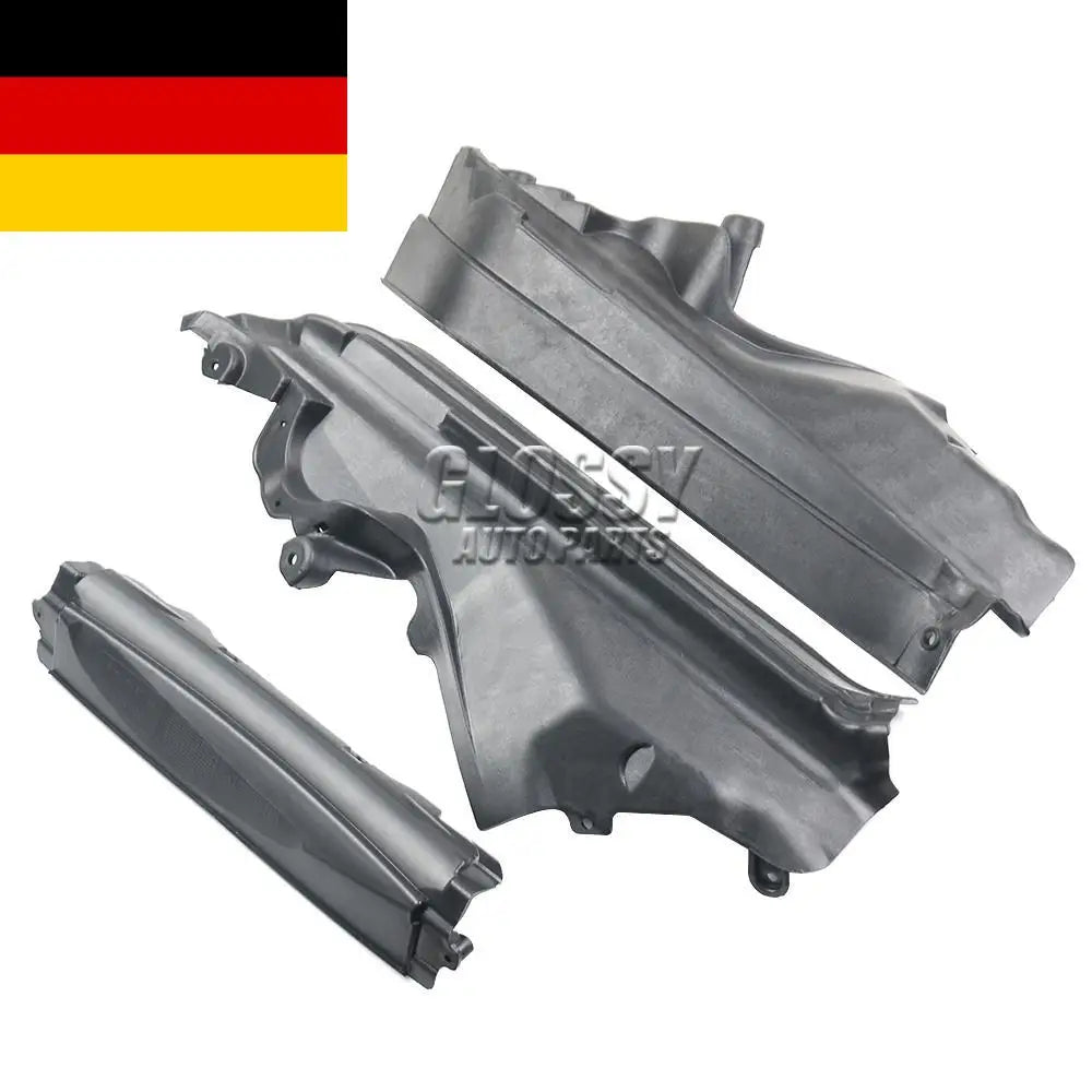 Czarny plastikowy panel przegrody silnika do bmw x5 x6 e70 e71 e72 z zestawu 3 sztuk