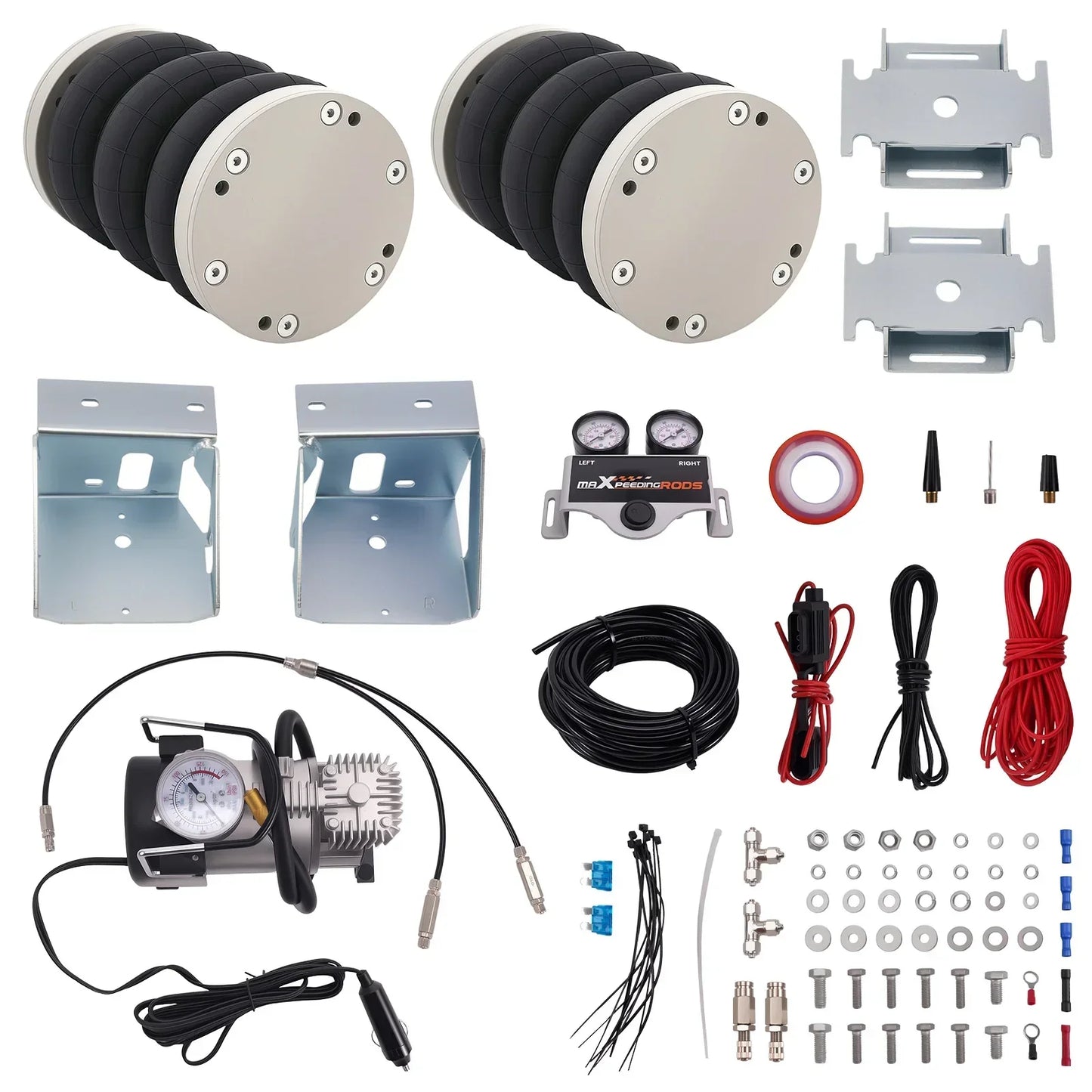 Bakre luftfjäderupphängning Dual Gauge för Iveco Daily S & L 2014-2024 5280KG