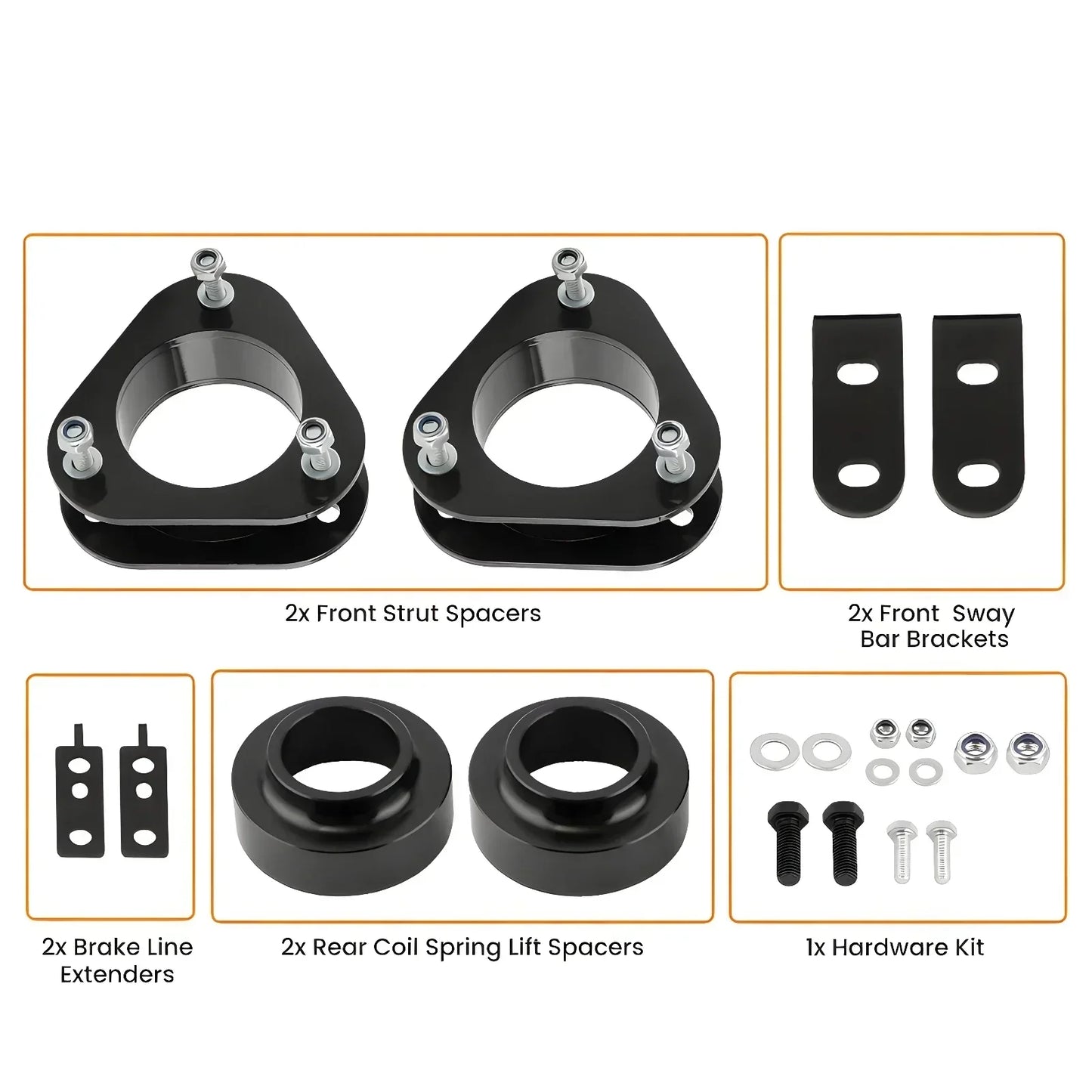 Höherlegungssatz Toyota RAV4 2006–2018, vorne 2"/hinten 1,5"