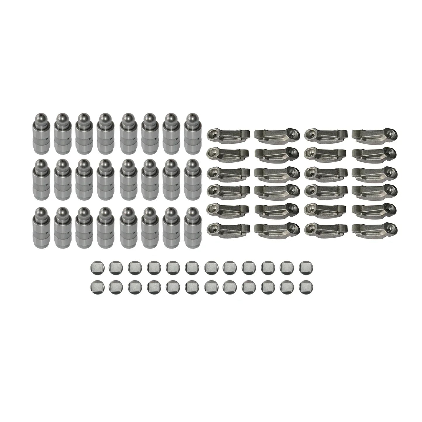Zestaw metalowych hydraulicznych dźwigni zaworowych pivot rocker arm i podkładek do audi a4 a6 a8 2 5 tdi