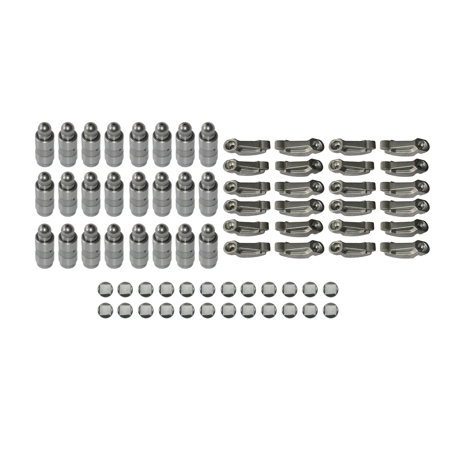 Zestaw metalowych hydraulicznych dźwigni zaworowych pivot rocker arm i podkładek do audi a4 a6 a8 2 5 tdi
