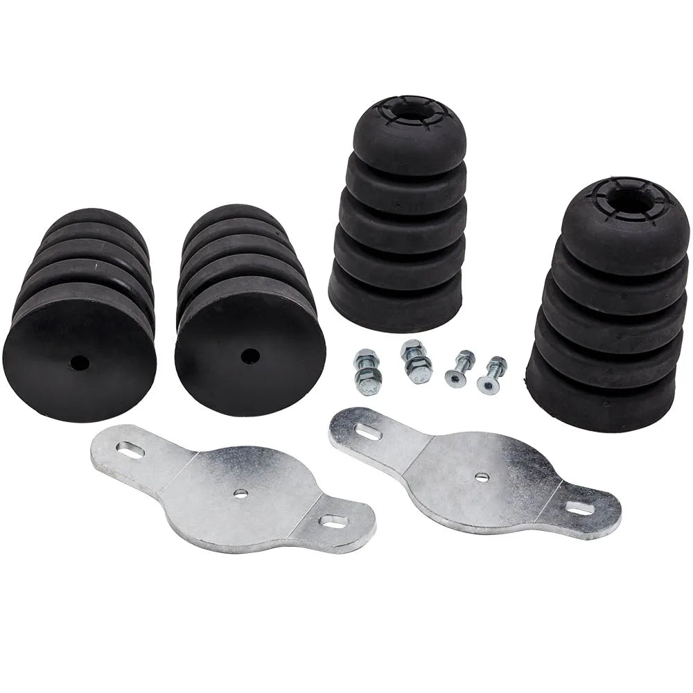 Front +Rear Extension Rubber Bump Stops w/ Bracket Kit For Nissan Patrol GU GQ