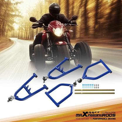 Niebieskie metalowe komponenty zestawu przednich rozszerzonych a arm zawieszenia do yamaha banshee 350 1990 2006