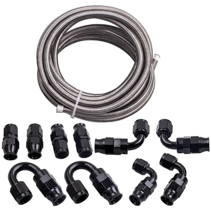 AN-6 PTFE 6 m Kraftstoffleitungssatz mit Anschlüssen