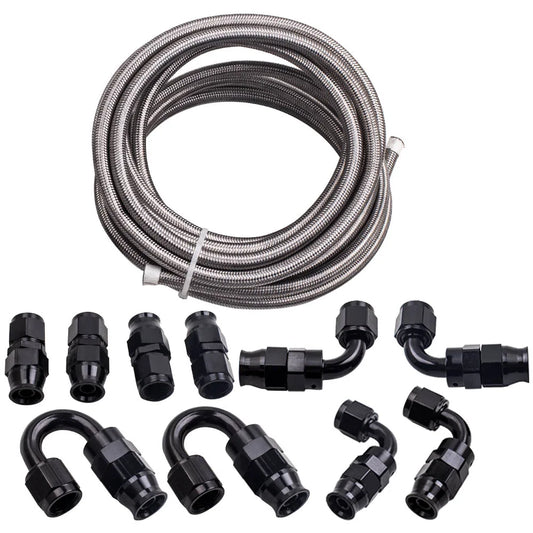 AN-6 Kit linea carburante PTFE da 6 m con raccordi