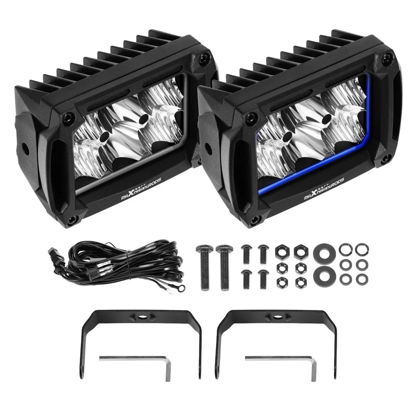 Zestaw reflektorów roboczych LED Crosshair do 4x4, SUV i kampera