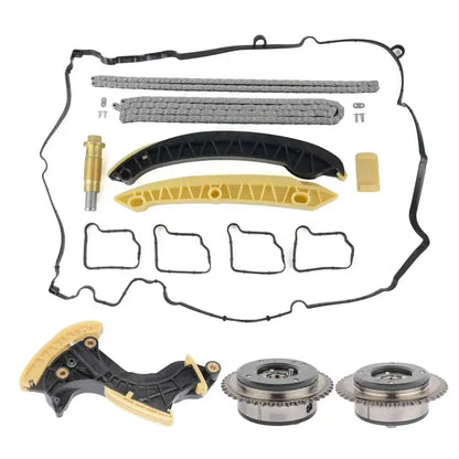 Zestaw Regulacji Wałka Rozrządu i Łańcucha z Napinaczem dla Mercedes W203 W204 W211 C 180 200 E 200 1.8 M271