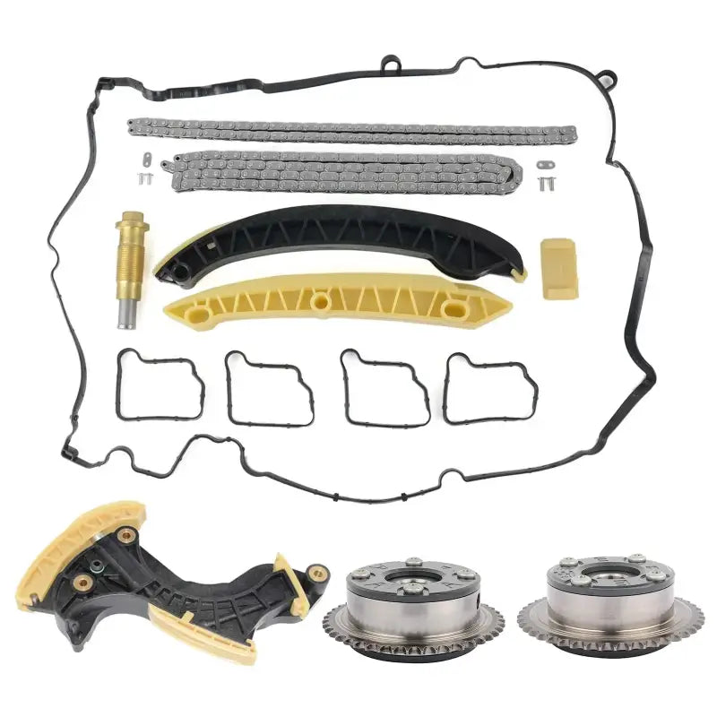 Zestaw Regulacji Wałka Rozrządu i Łańcucha z Napinaczem dla Mercedes W203 W204 W211 C 180 200 E 200 1.8 M271