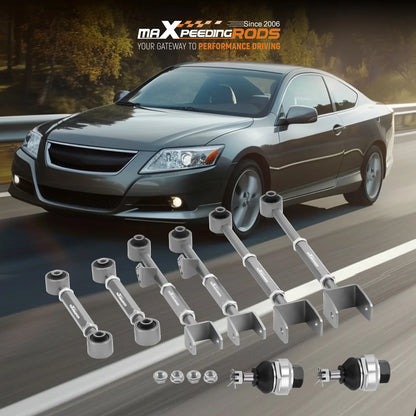 Justerbar bakre Camber Toe Arm Kit för 2008-17 Honda Accord Crosstour 09-14 TL