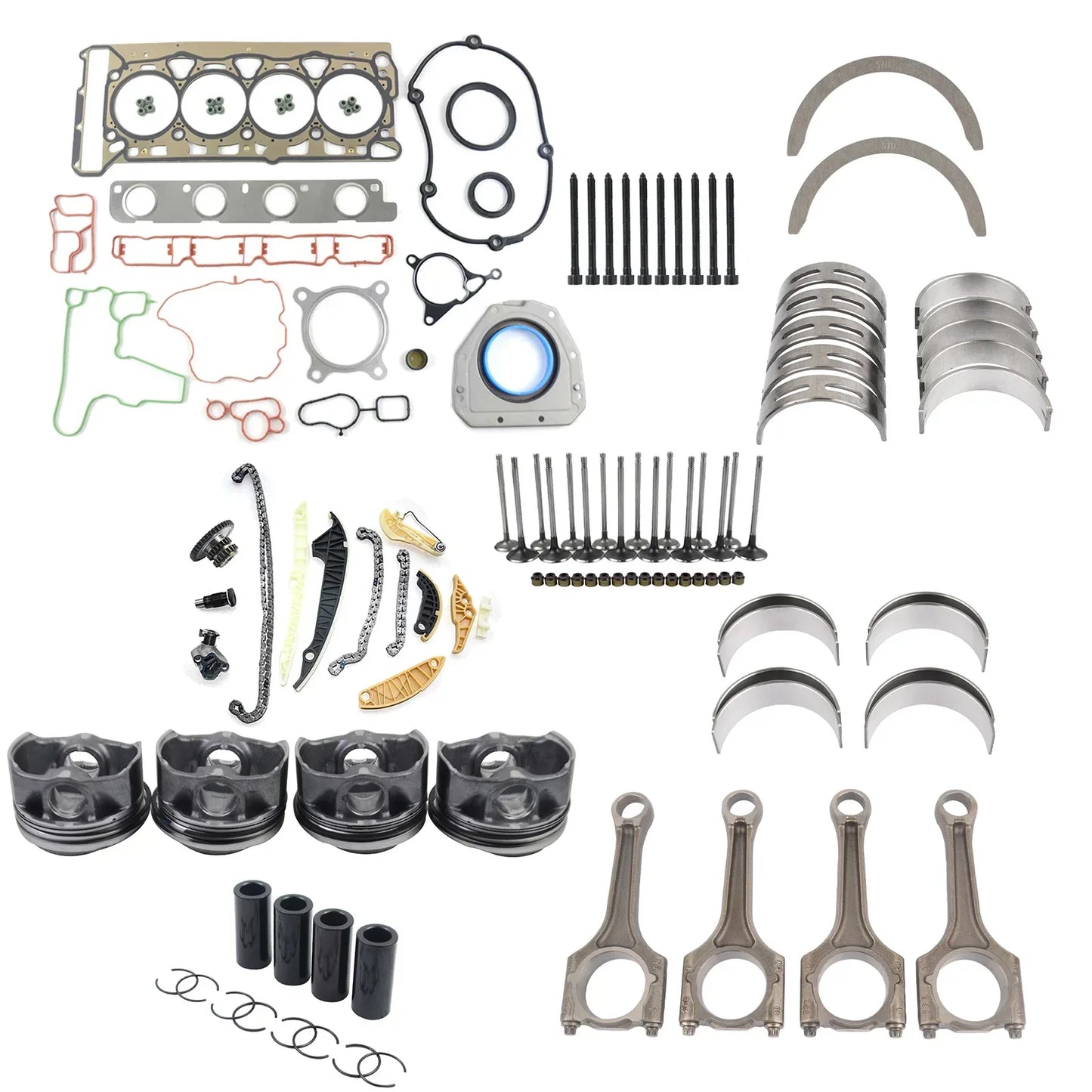 AP01 motorombygningseftersynssæt + Φ23mm stempler til VW CC Audi A3 A4 A5 TT 1.8 TFSI