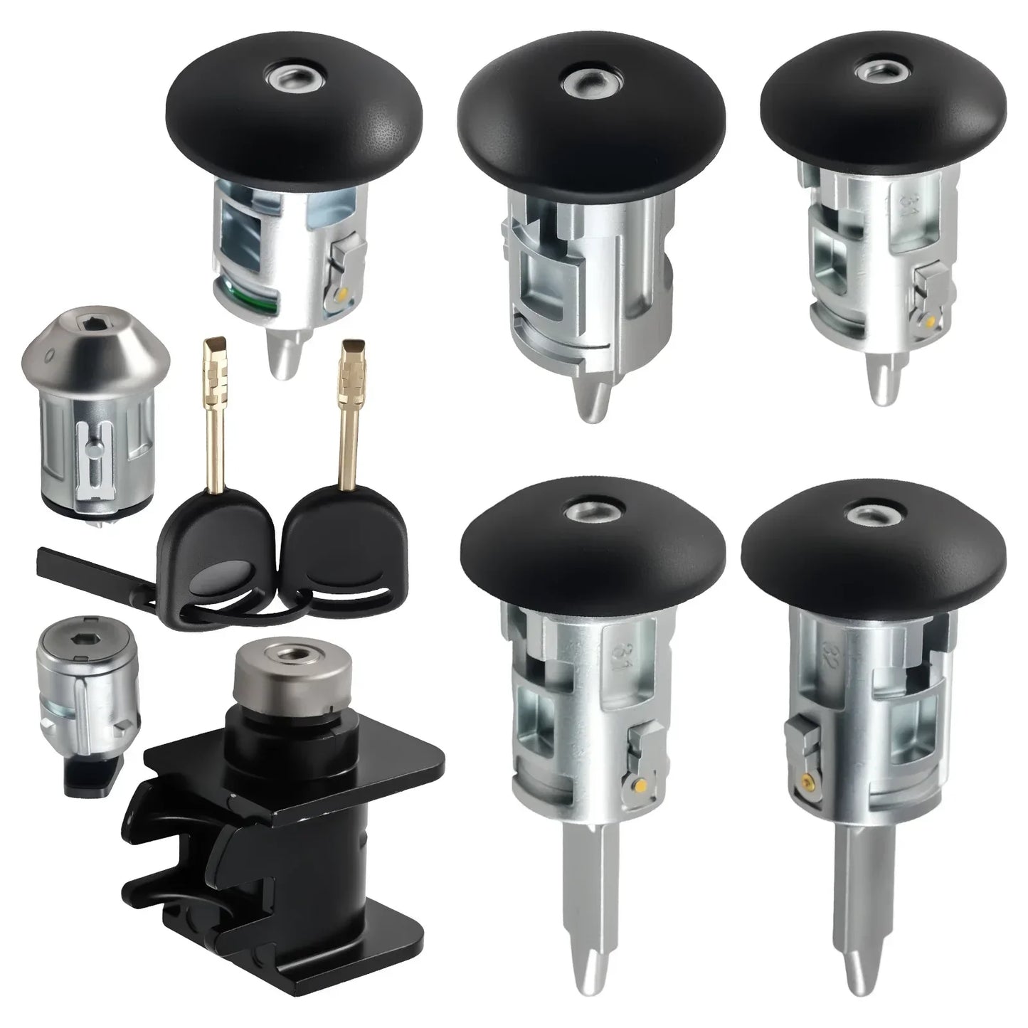 Ignition and lock set Ford Transit Connect 2002–2007, 2 keys