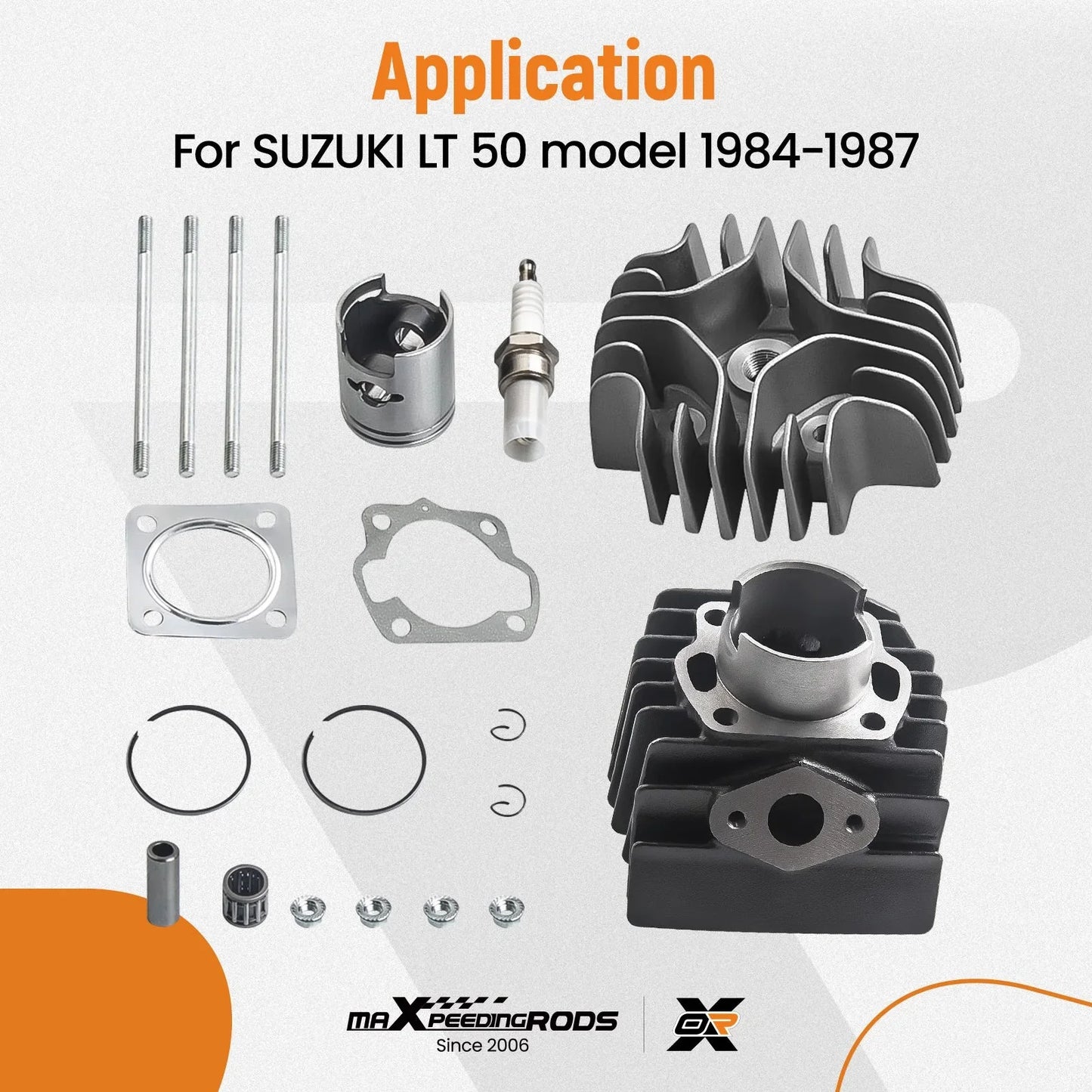 Zestaw cylindra i tłoka Suzuki LT50 JR50 ALT50 LTA50