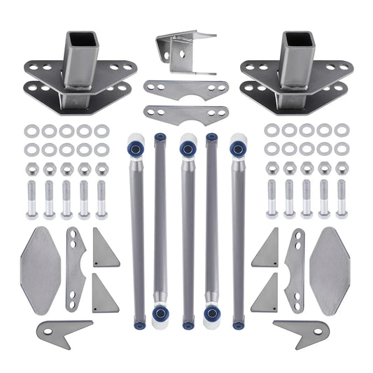 Kit di sospensione posteriore a 4 bracci saldabile con barra Panhard 24"
