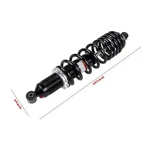 Czarny zestaw tylnych amortyzatorów polaris utv ranger 400 500 570 z chromowanym tłokiem i mocowaniami