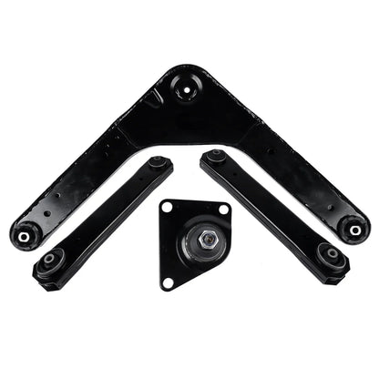 Czarny metalowy zestaw tylnych wahaczy jeep grand cherokee z gumowymi tulejami i mocowaniami