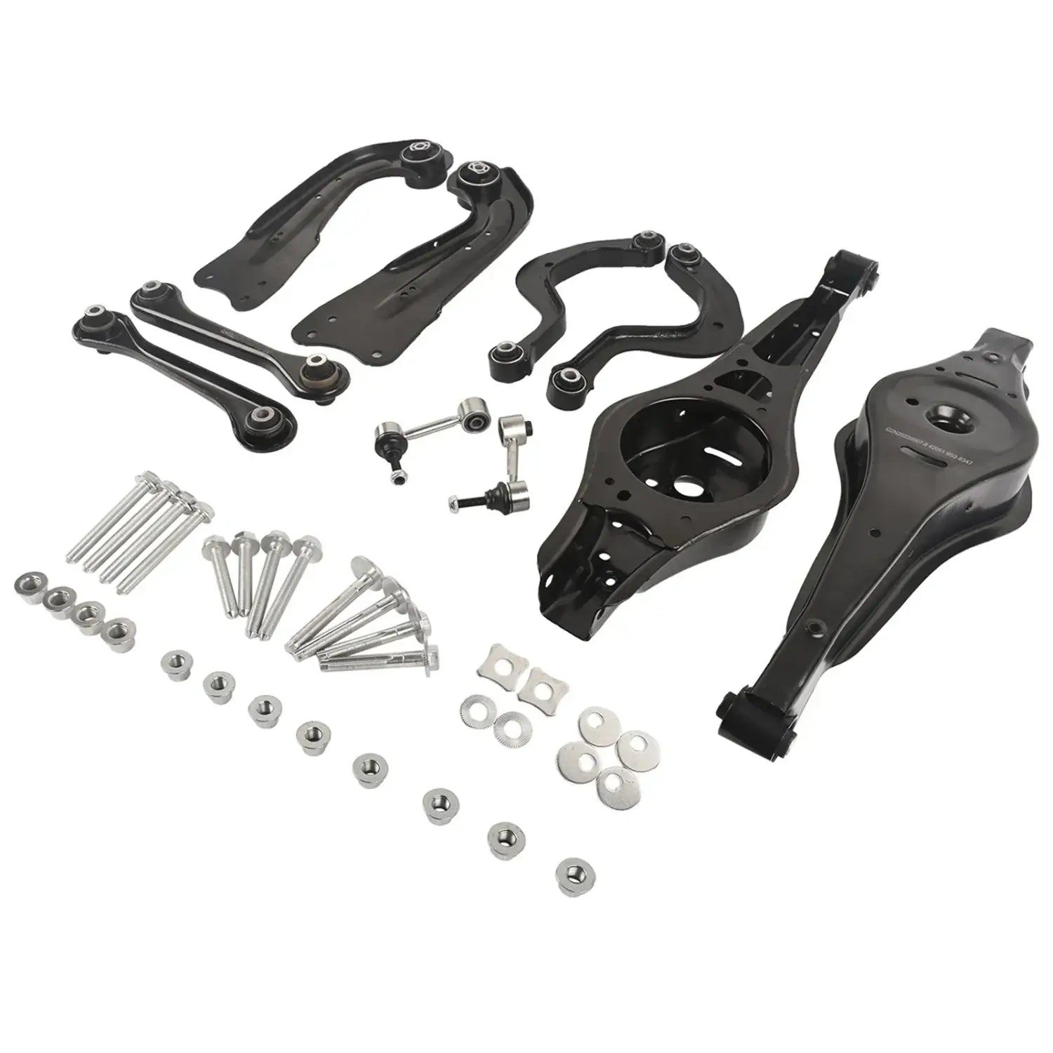 Czarny metalowy zestaw tylnych control arms z śrubami do audi a3 tt vw gti jetta rabbit 2006-2009