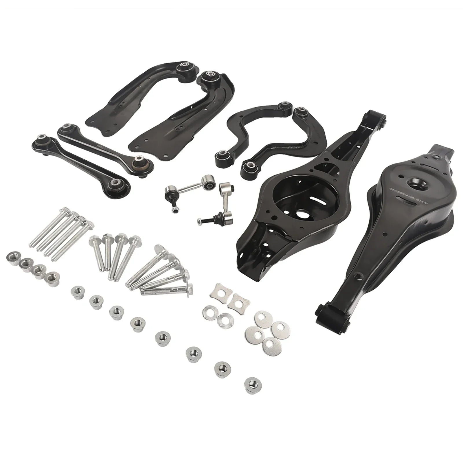 Czarny metalowy zestaw tylnych control arms z śrubami do audi a3 tt vw gti jetta rabbit 2006-2009