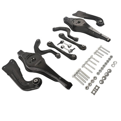 Czarny metalowy zestaw tylnych metalowych ramion zawieszenia z śrubami do audi a3 tt vw gti jetta rabbit 2006-2009